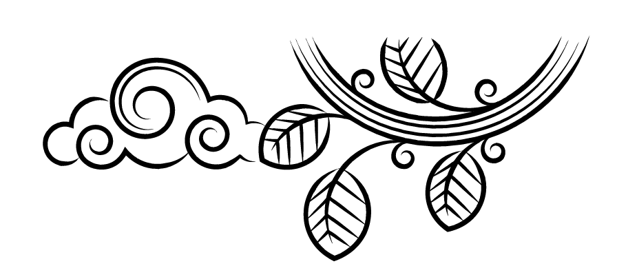 Swirl leaves artwork